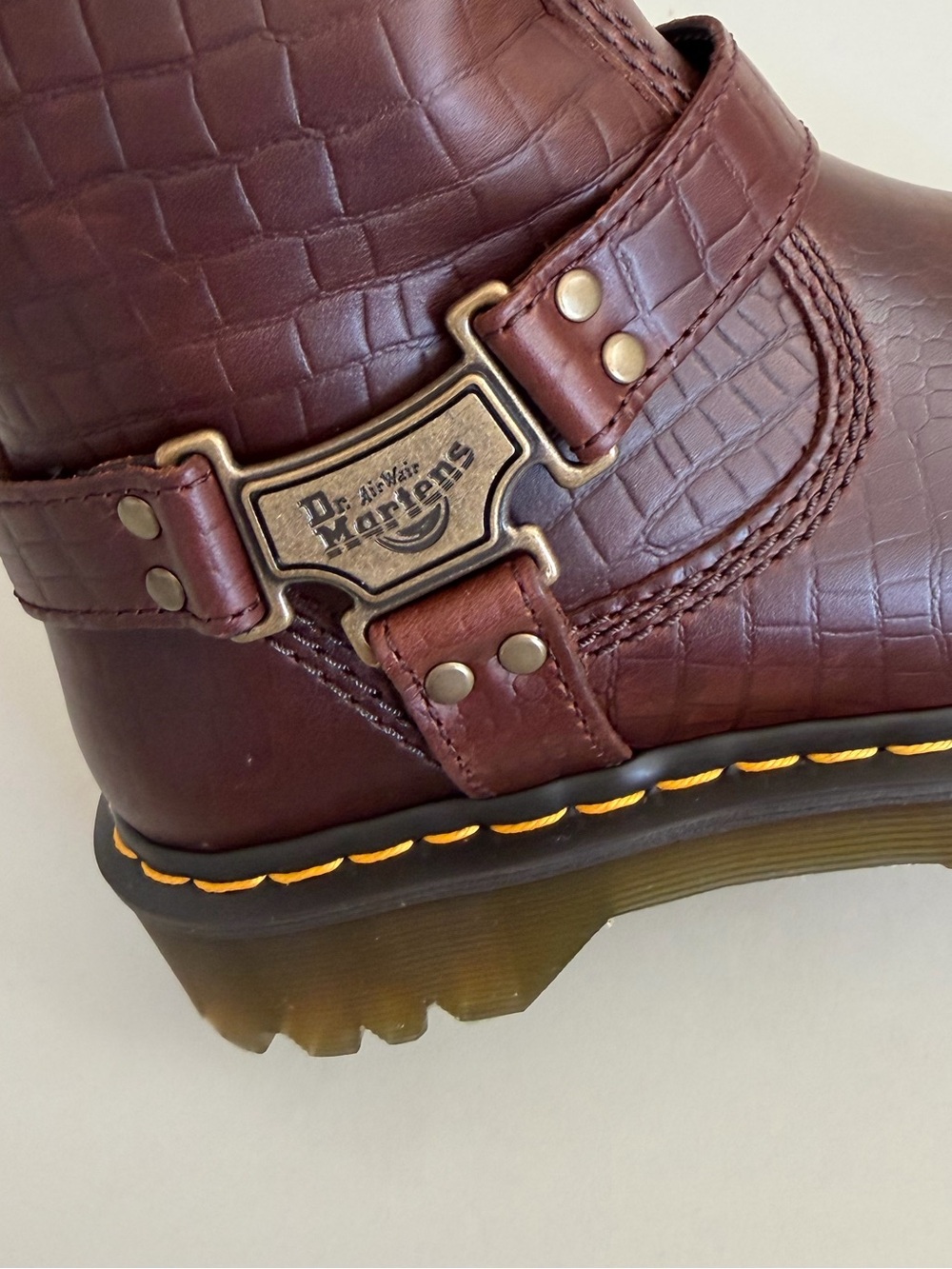 DR. MARTENS Anistone Hi Biker Boots - Picture 4 of 10